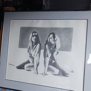 Contemporary Black and White Art Print in Sleek Frame